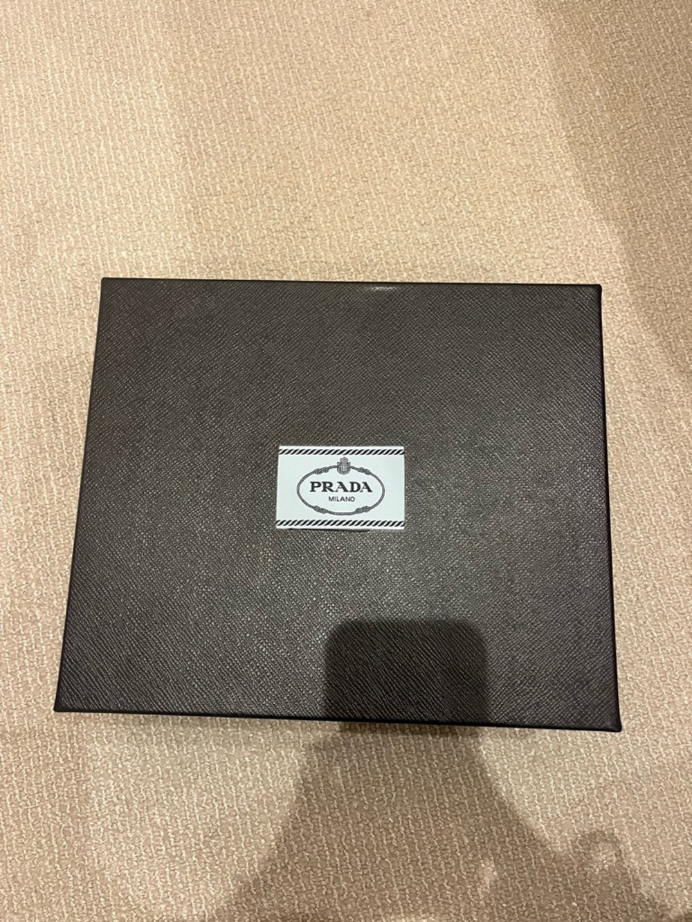 PRADA black square box with cover
